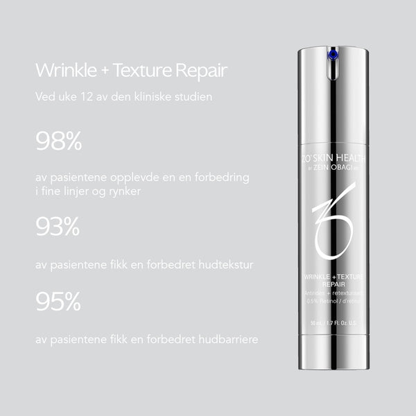 ZO KAMPANJE Wrinkle + Texture Repair. Få gave med på kjøpet. (Verdi 1281,-)